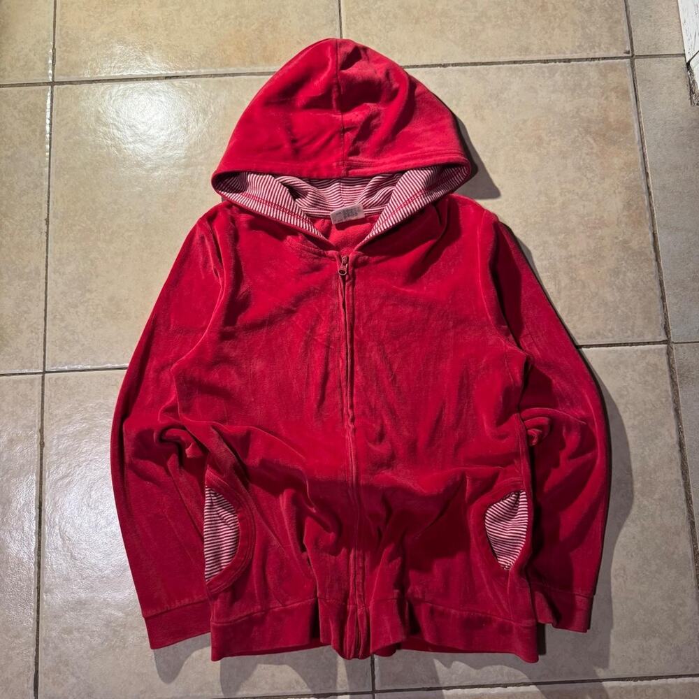 Vintage y2k lingerie red zip up hoodie Size S in Womens
